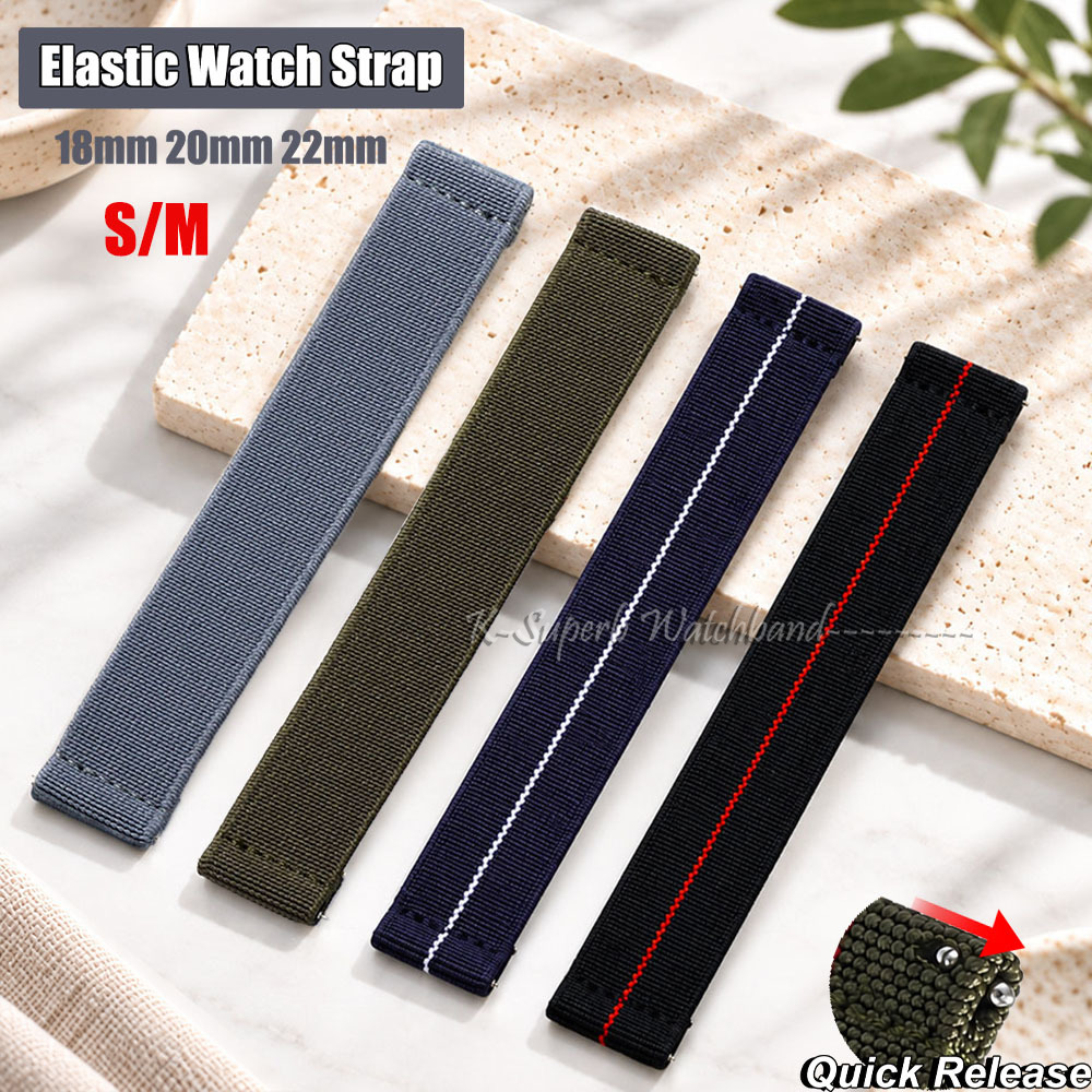 Correa de reloj elástica S/M p - Parachute Strap Elastic reseña y precio