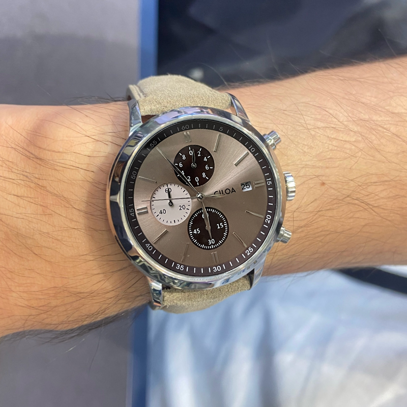 CILOA - Reloj cronógrafo para  - Suede Strap Watch reseña y precio