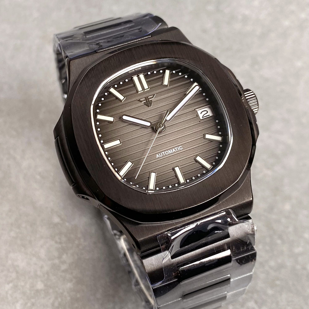 Reloj Automático Negro PVD par - Patek Philippe Watch Nautilus reseña y precio